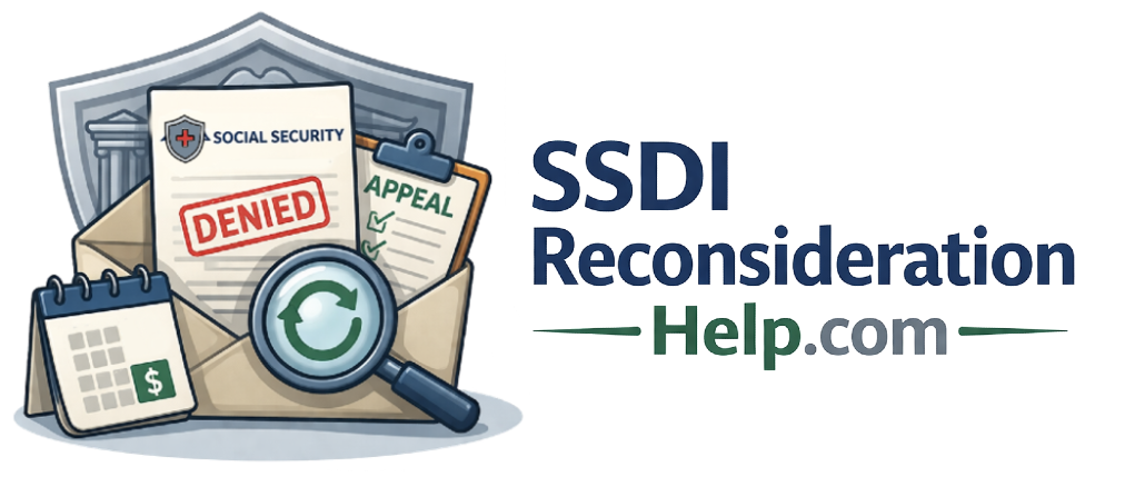 SSDI Reconsideration Help Main Logo